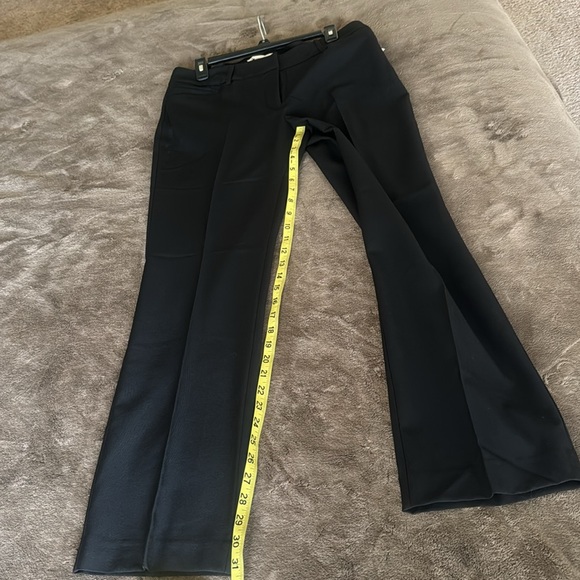 NWT Cooper&Ella Black High Rise Flat Front Bootcut Stretchy Dress Pants, Size 8. - Picture 7 of 12